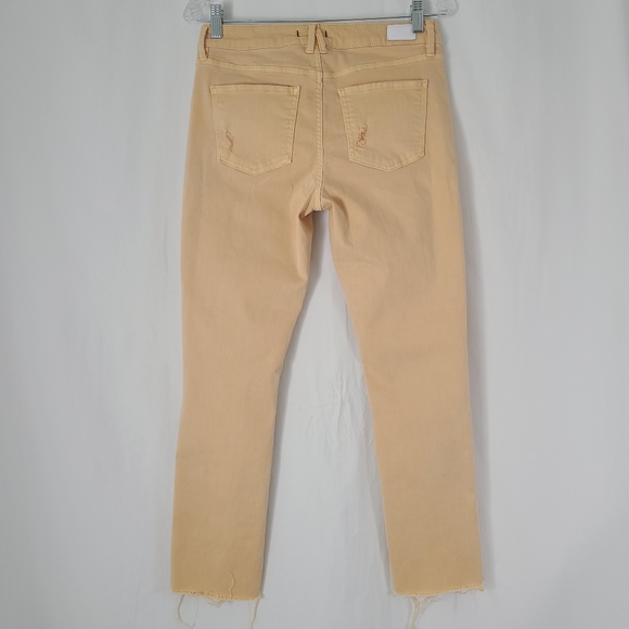 Dear John Playback Cuffed Cropped Straight Leg Jeans Orange Size 27 - Picture 2 of 13